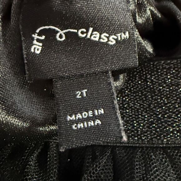 2 Pieces Art Class Black Sparkle Tutu Tule Skirt & Old Navy Polka Dot Skirt - Picture 6 of 12